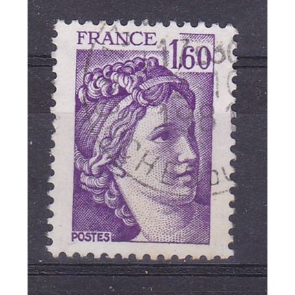 FRANCE 1977 SABINE 1.60F USED SG2229