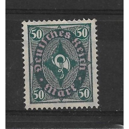 Germany.SG217 50m Posthorn (Green and Purple).Mounted Mint.Nov21