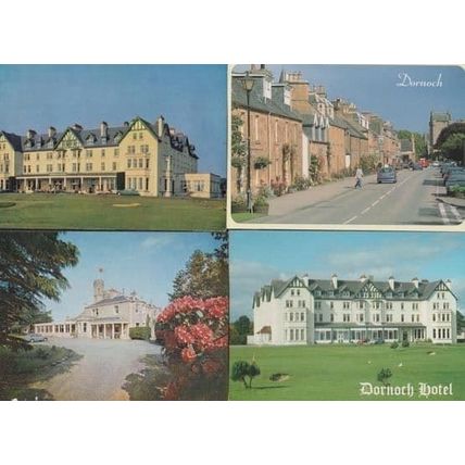 Dornoch Hotel Sutherland 4x Postcard s
