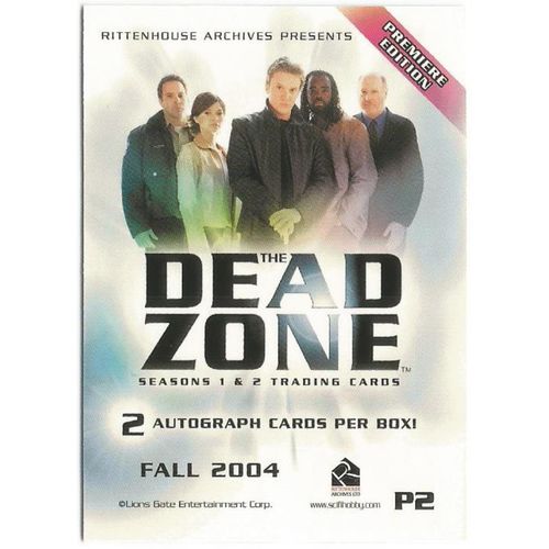 The Dead Zone Promo Trading Card P2 from Rittenhouse Archives