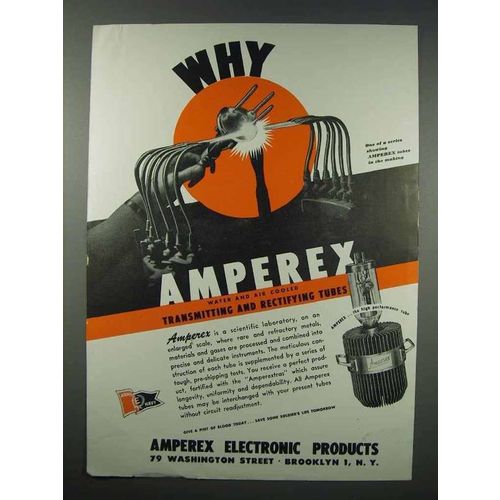 1943 Amperex Electronic Tubes Ad - Why