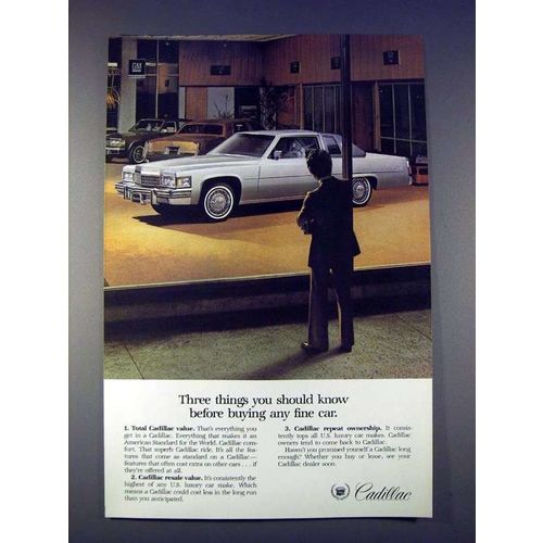 1978 Cadillac Car Ad - Things You Should Know!