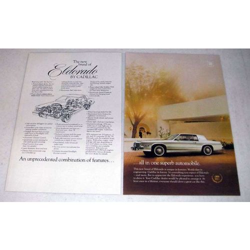1978 Cadillac Eldorado Car Ad - The New Breed!