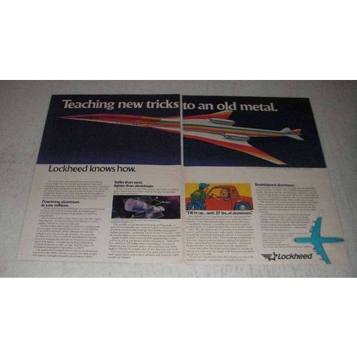 1981 Lockheed Ad - Supersonic Transport, Electric Car