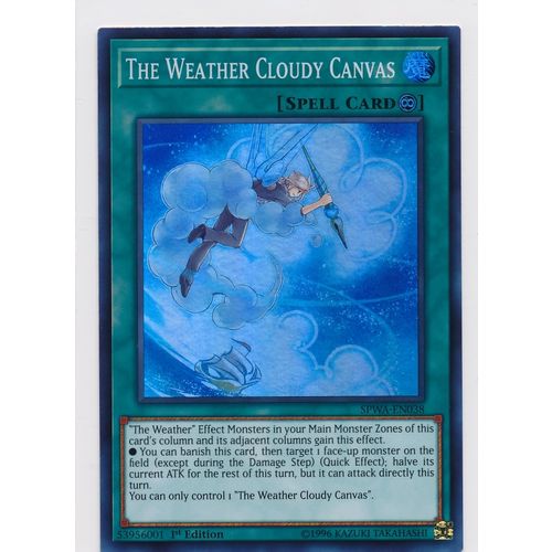YuGiOh Spirit Warriors SPWA-EN038 The Weather Cloudy Canvas 1st Edition