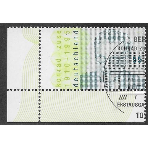 GER 2010 €0.55 'KONRAD ZUSE' (CORNER MARGIN) FINE USED (EBID54-032)