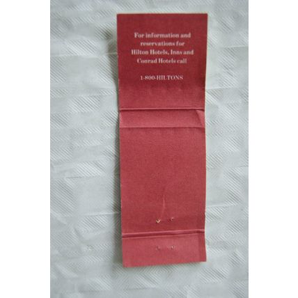 Matchbook Cover Hilton ref.1