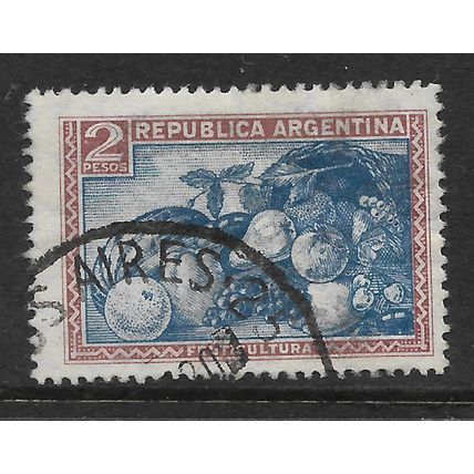 ARGENTINE REP 1936 PRODUCTION & INDUSTRY 2p FRUIT PRODUCTS SG 661 FINE USED