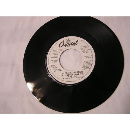 Freddie Jackson Promo 45-HE'LL NEVER LOVE YOU(LIKE I DO) STEREO