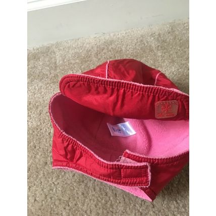 Old Navy Baby Infant Girls Pink Aviator Trapper Hat Straps Size 12-24 Months