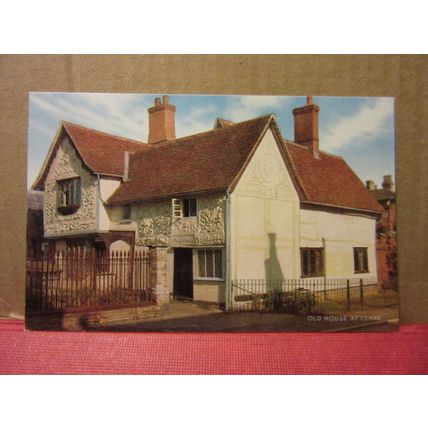 OLD HOUSE AT CLARE, SUFFOLK unused postcard =