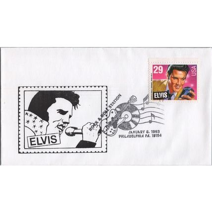 ZAYIX US 2721 FDC Elvis Presley Fantasy Stamp cachet Rock & Roll St Philadelphia