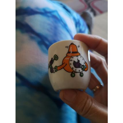 Cute Clock Face Egg Cup