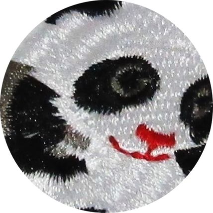 Iron On Embroidered Patch Sew Badge Cute Panda Patches Animal Crafts P101