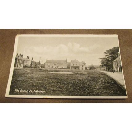 Early real photographic postcard -The Green, East Rudham -Nr Kings Lynn, Norfolk