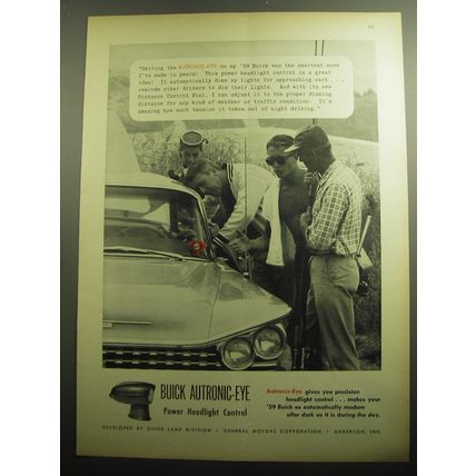 1958 Buick Autronic-Eye Power Headlight control Advertisement