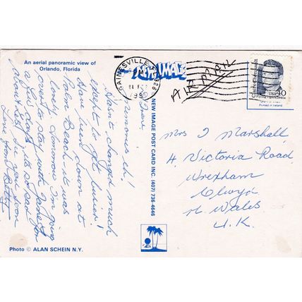 Orlando Florida United States Postcard posted 1991 creased
