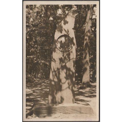 The Ruskin Monument, Friar's Crag, Derwentwater, Cumberland, c.1920s - RPPC