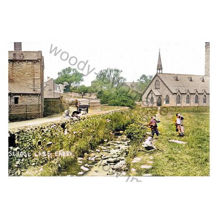 ptc4897 - Earby , School Lane , Lancashire - Print 6x4