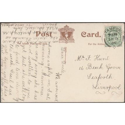 Scarborough Valley Bridge & Park, Yorkshire, 1906 - Thomas Taylor Postcard