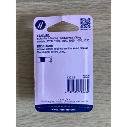 Hemline Thread Bobbins Sewing Machines Metal Plastic Bobbin Box Holder