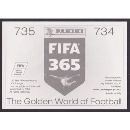 Panini Stickers 2016 FIFA 365 #734 (734 - 735) Garay - Lombaerts (FC Zenit)