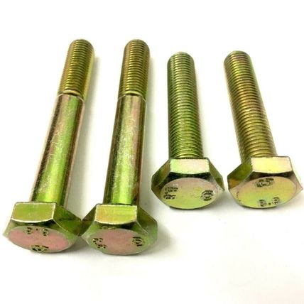 M10 x 1.25 METRIC FINE 8.8 GRADE HIGH TENSILE YELLOW ZINC HEX HEAD BOLTS & SETS