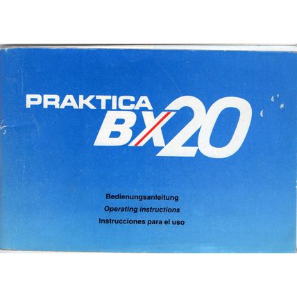 1988 Praktica BX20 Instruction Manual VGC