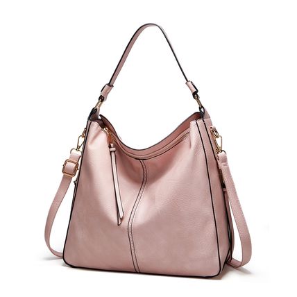 Handbags for Women Large Designer Ladies Hobo bag Bucket Purse Faux Leather Pink