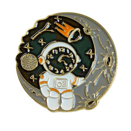 Spaceman Pin Badge Enamel 3.0 cm x 3.0 cm Fun Comic Fun Collectable BA120
