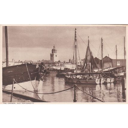 B809 OLD PORTSMOUTH -THE CAMBER . PRINTED POSTCARD