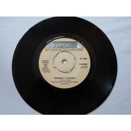 7" 1969. KENNY ROGERS. SOMETHING'S BURNING . REPRISE RS20888, NEAR MINT
