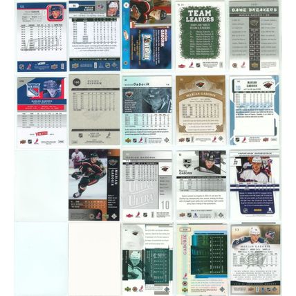 Marian Gaborik 18x card lot incl Inserts