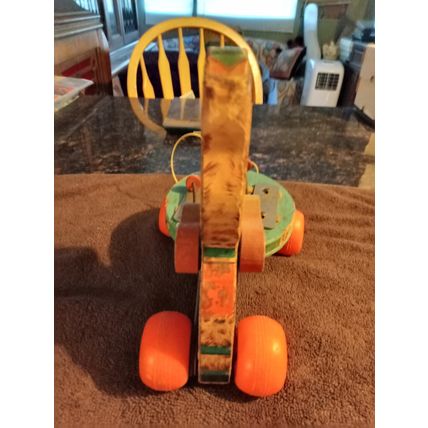 Old Vintage Original Fisher Price Teddy Zilo # 741 8 1/2" Tall 1966