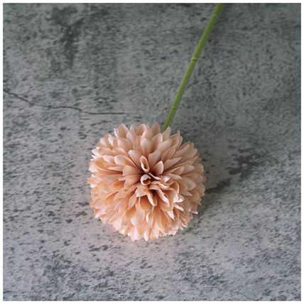 Woodside Home Living Artificial Chrysanthemum Ball Flowers - Coffee Set of 12