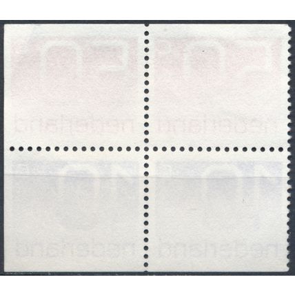 Crouwel Numeral: 10c & 50c Booklet Block - Netherlands 1979 - FH - NVPH C190