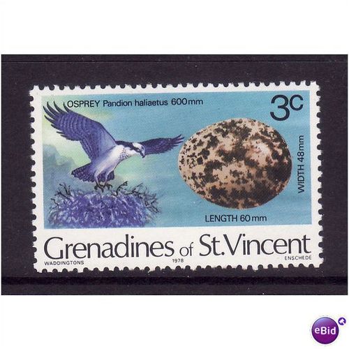 St Vincent/Grenadines 1978 sg 112 3 cent Osprey u/m mint