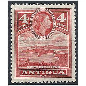 Antigua 1953 SG124 4c Scarlet Fine Mounted Mint ...