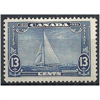 Canada 1935 SG340 13c Blue Mounted Mint .. .