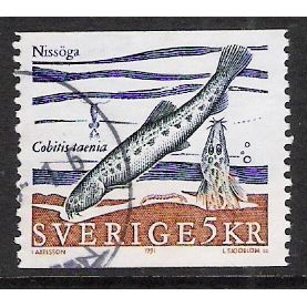Fa 1668: 5 Kr. multicoloured Rare Fresh Water Fish: Spined Loach.