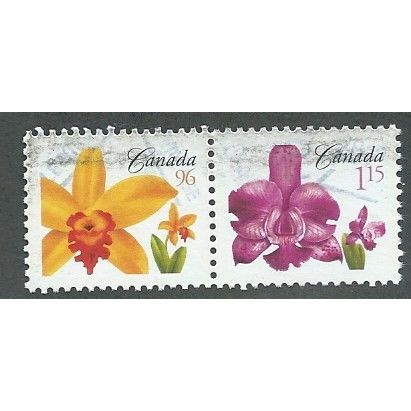 CAN 2007 'SE~TE PAIR 'FLOWERS' (EX M/S) FINE USED (EBID38-278)
