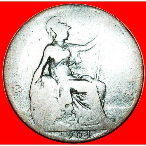 MISTRESS OF SEAS: UNITED KINGDOM ★ HALF PENNY 1904! LOW START★NO RESERVE