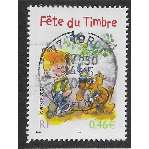 FRA 2002 46c 'STAMP DAY' FINE USED (EBID55-976)
