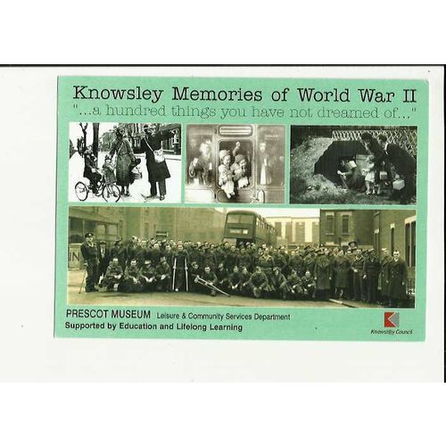 Advertising KNOWSLEY MEMORIES Postcard by Prescot Museum