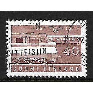 FINLAND 1962 FINNISH RAILWAYS 40M PURPLE DIESEL LOCO SG 636 FINE USED