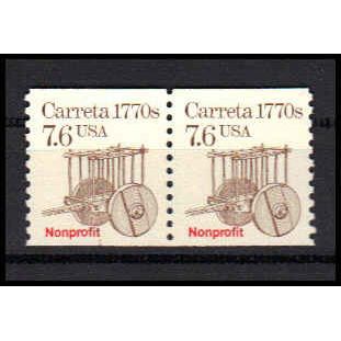 2255 7.6c Carreta Fine MNH Dry Gum CNP Left 1 PA0925