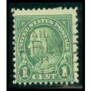 Used 632 1c Benjamin Franklin Average Plus M08618