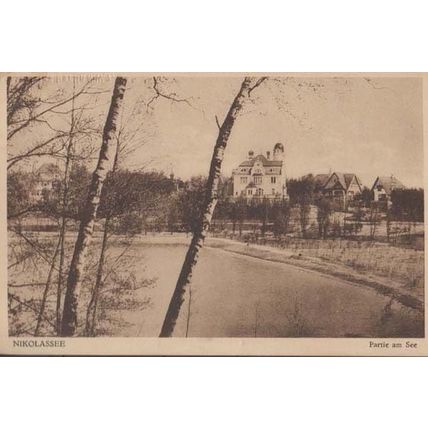 Nikolassee Germany In Winter Antique Postcard