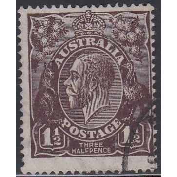 AUSTRALIA, 1919 1.5d George V, SG 54 (Scott #63), used
