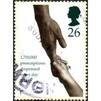 1998 50th Anniv of National Health Service. 26p Val. Adult & Child Hands F/Used